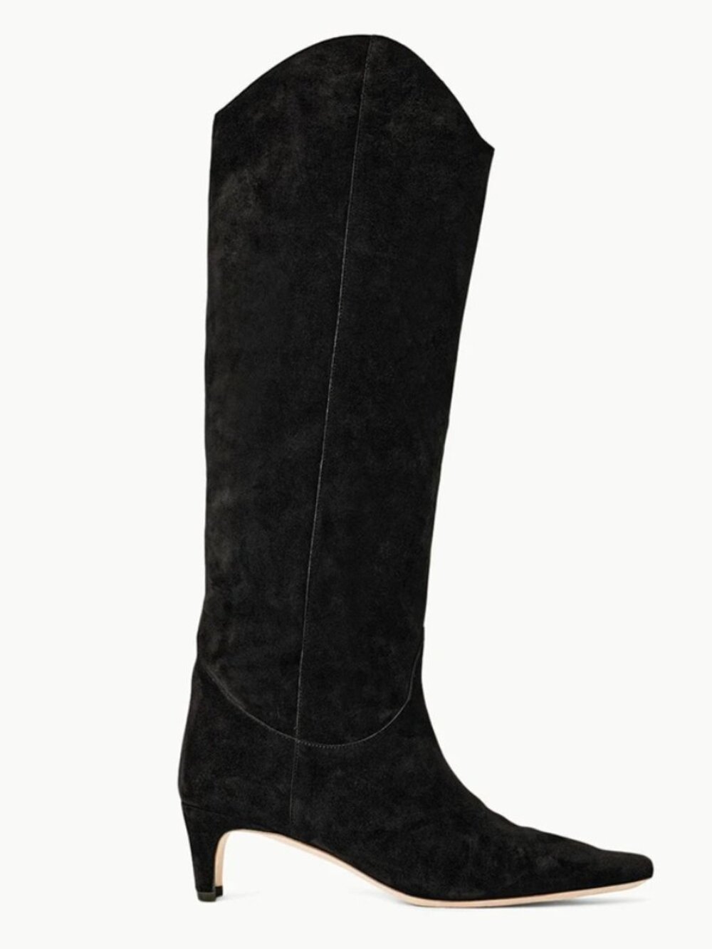 STAUD New! Wally Western Boot in Suede